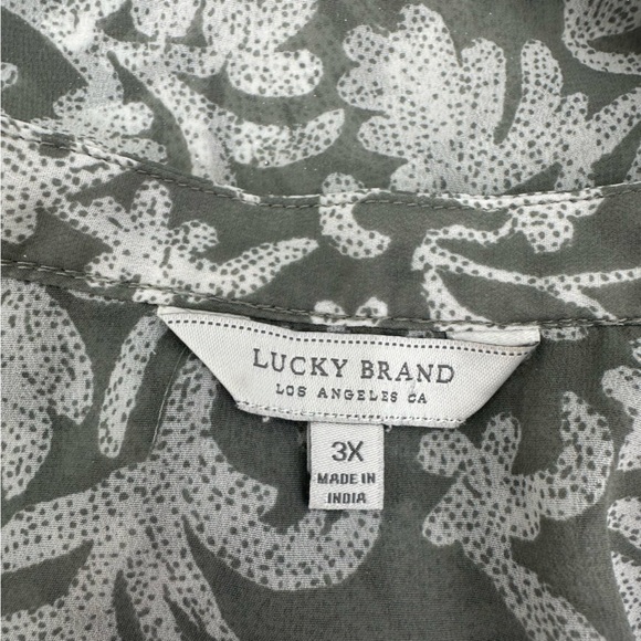 Lucky Brand Beaded Peasant Blouse Sage Green
Women's Size 3X Tassel Tie Boho - Picture 13 of 13